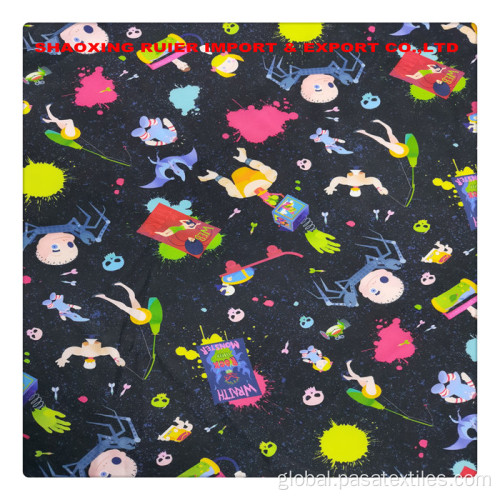 Printed Velvet Fabric For Dresses Custom Print Design 100% polyester taffeta fabric Factory